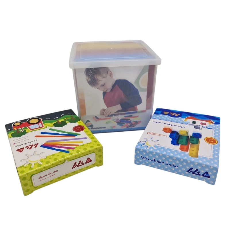 بازی آموزشی ریاضی کارا مدل پک آموزشی کوییزنر چینه و چوب‌خط مجموعه 3 عددی کد 10010