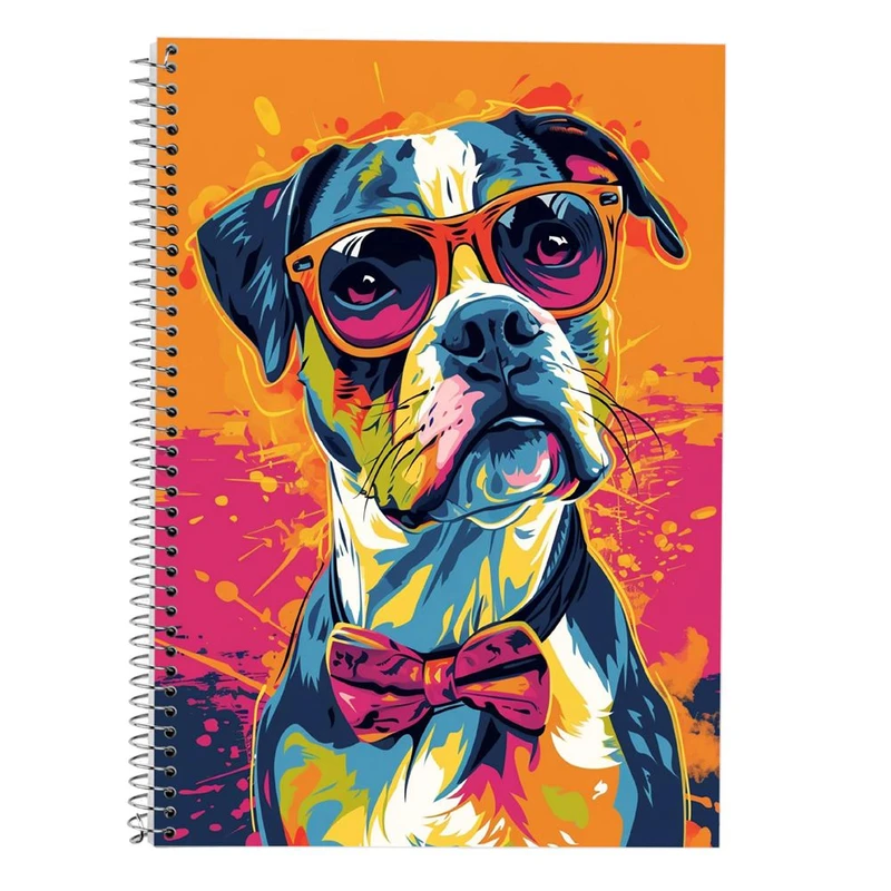 دفتر لغت 50 برگ مدوپد طرح سگ و گربه کد DF17332