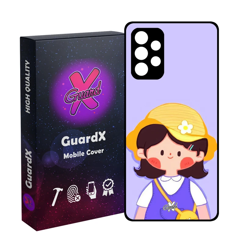 کاور گارد ایکس طرح دختر مدل Glass10651 مناسب برای گوشی موبایل سامسونگ Galaxy A52/A52S