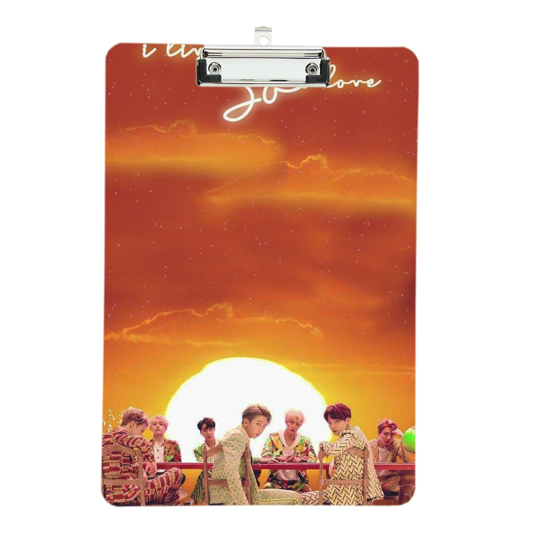 تخته شاسی طرح BTS بی تی اس سایز A4