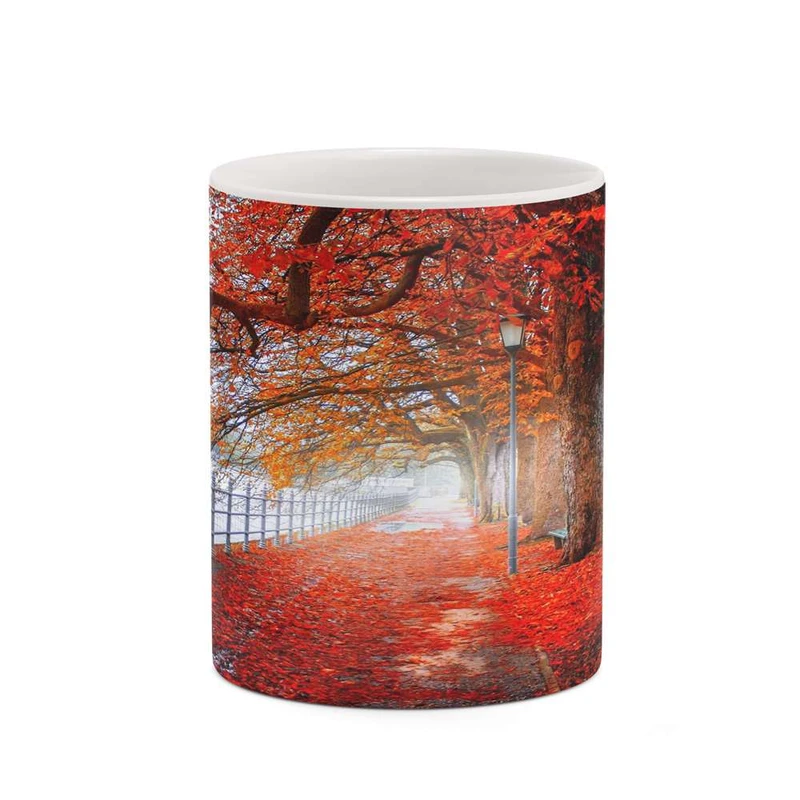 ماگ کاکتی مدل منظره پاییزی کد mgh18594