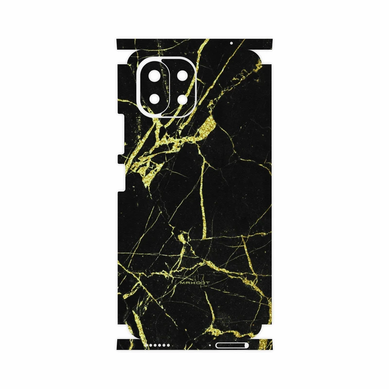 برچسب پوششی ماهوت مدل Graphite-Gold-Marble-FullSkin مناسب برای گوشی موبایل شیائومی MI 11 LITE