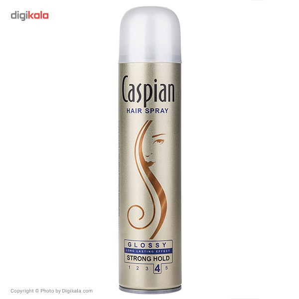 اسپری مو کاسپین مدل Hair Spray Glossy حجم 250 میلی لیتر