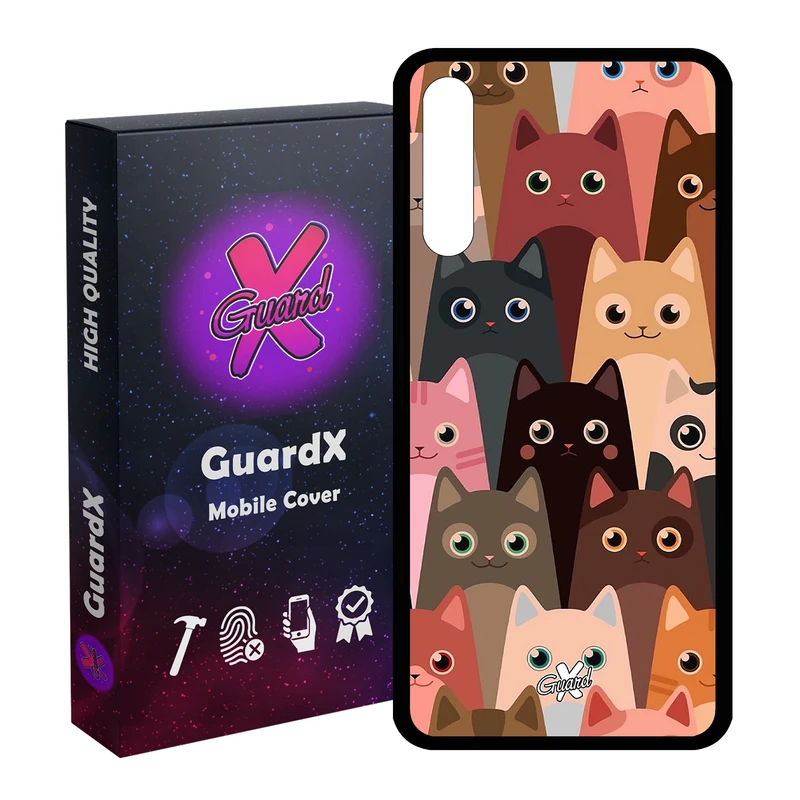 کاور گارد ایکس طرح Cat مدل Glass10067 مناسب برای گوشی موبایل هوآوی Y8P / P Smart S