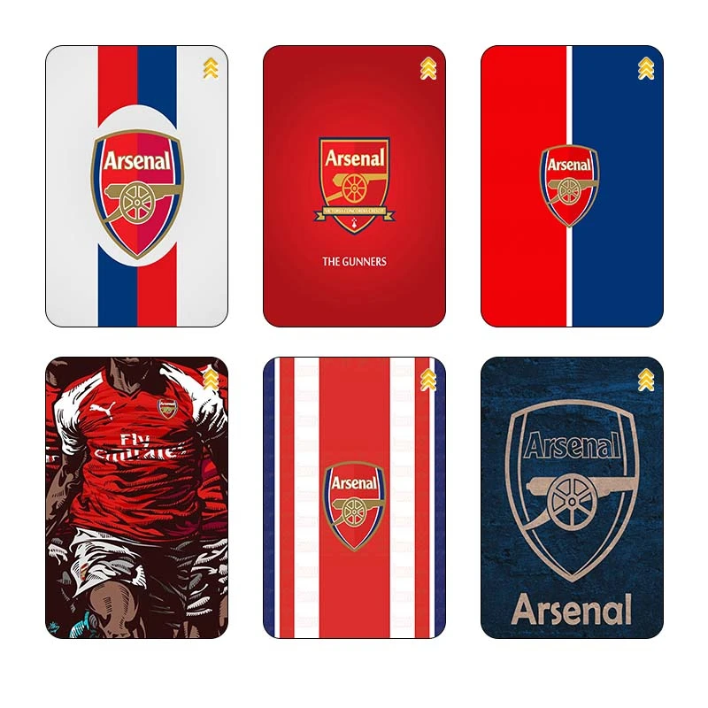استیکر کارت مدل سام نگار طرح آرسنال Arsenal کد SP1371 مجموعه 6 عددی