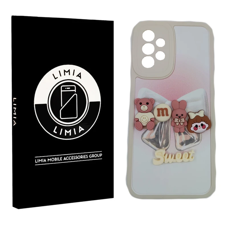 کاور لیمیا مدل فانتزی لنزدار ژله ای طرح عروسکی برجسته مناسب برای گوشی موبایل سامسونگ Galaxy A53