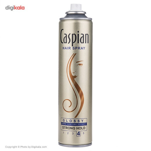 اسپری مو کاسپین مدل Hair Spray Glossy حجم 250 میلی لیتر