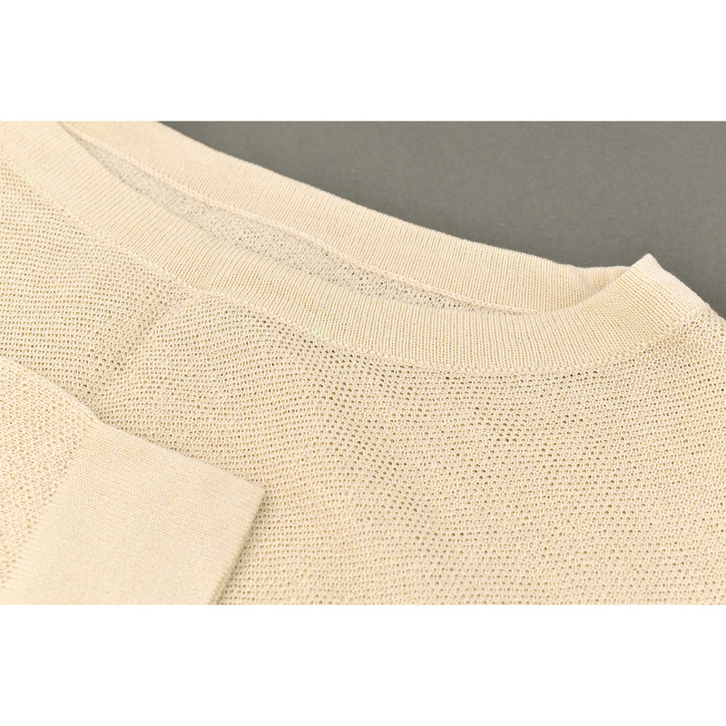 پلیور یقه گرد زنانه مدل آندیا کد 2054 رنگ کرم