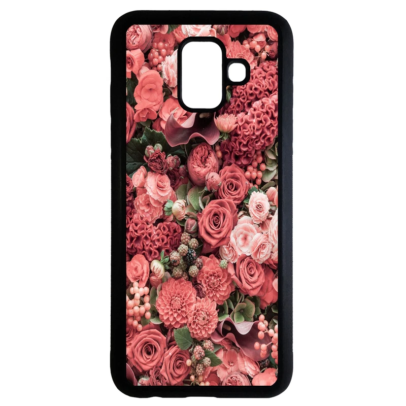 کاور طرح گل کد 1146 مناسب برای گوشی موبایل سامسونگ galaxy a6 plus