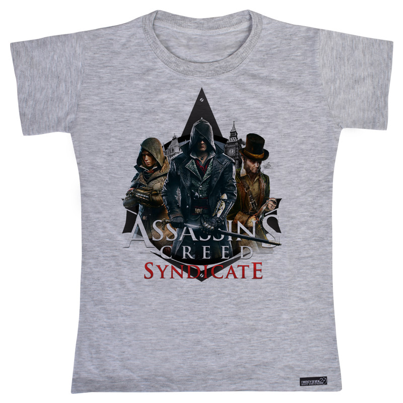 تی شرت آستین کوتاه دخترانه 27 مدل Assassin Cree Syndicate کد MH1502