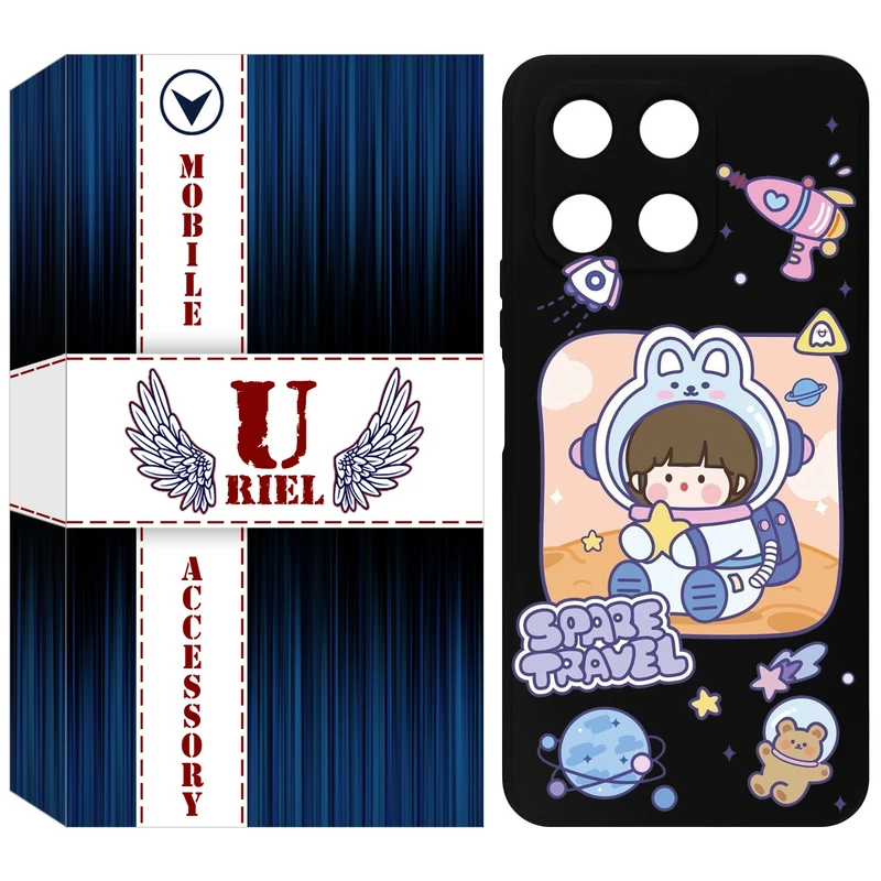 کاور یوریل مدل KSH کد 9 طرح دختر فضانورد مناسب برای گوشی موبایل آنر X6A / X6A Plus