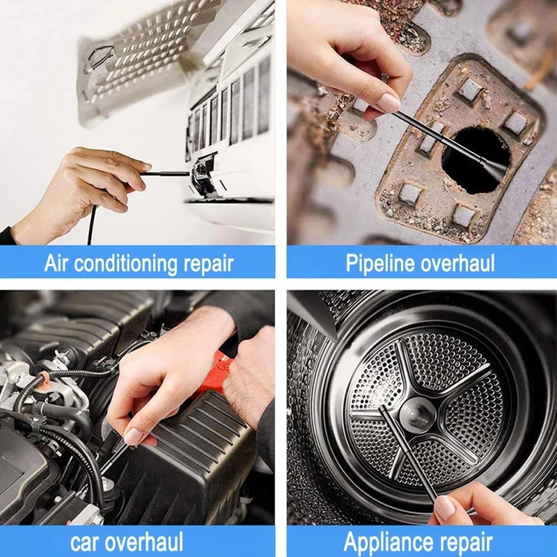 عکس شماره 11 : دوربین شلنگی مدل 2 لنز ضدآب 20m hd 360 new