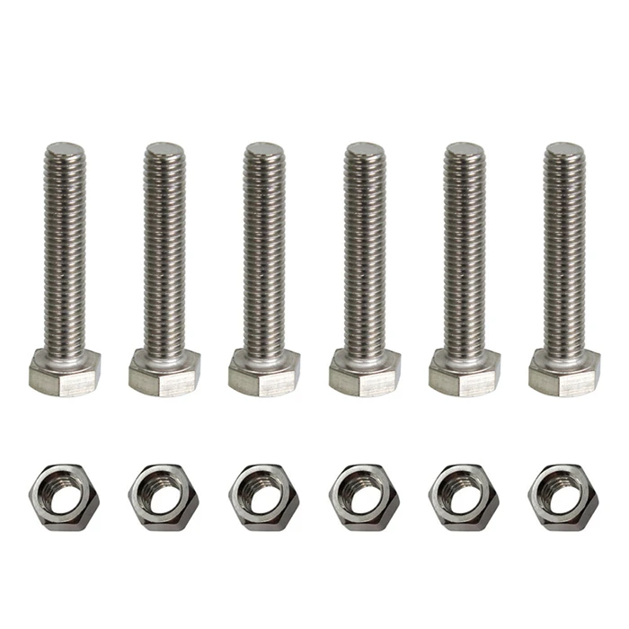  پیچ و مهره مدل Hex-12-60 بسته 12 عددی