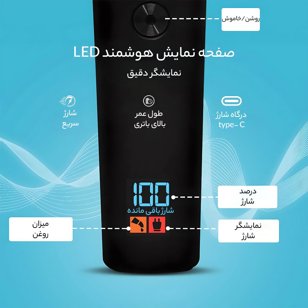 ماشین اصلاح موی سر و صورت وی جی ار مدل PROFESSIONAL V_00937 -  - 8