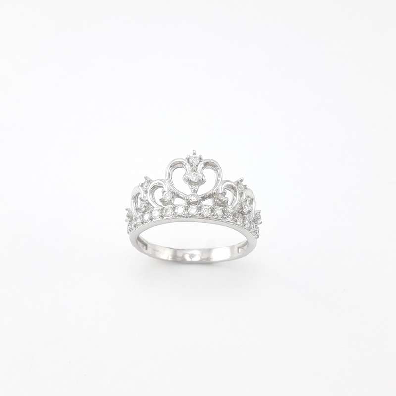 انگشتر نقره زنانه مدل تاجی