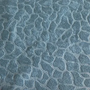 پارچه پرده عرض 1.45 متر مدل مخمل رنگ آبی