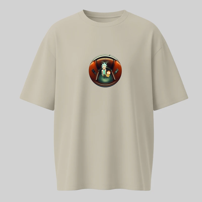 تی‌شرت آستین کوتاه زنانه مدل ریک و مورتی کد 77737