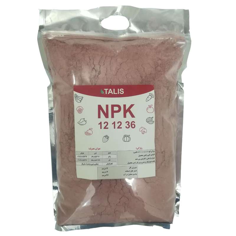 کود NPK 12+12+36 تالیس مدل M1 وزن 5 کیلوگرم کود NPK 12+12+36 تالیس مدل M1 وزن 5 کیلوگرم