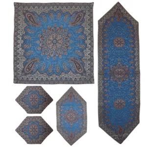 ست 5 تکه رومیزی ترمه کد k003