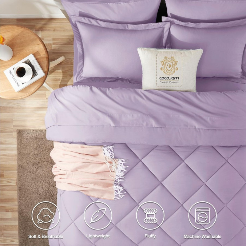 سرویس روتختی کوکوجم مدل میکرو فایبر دونفره 6 تکه