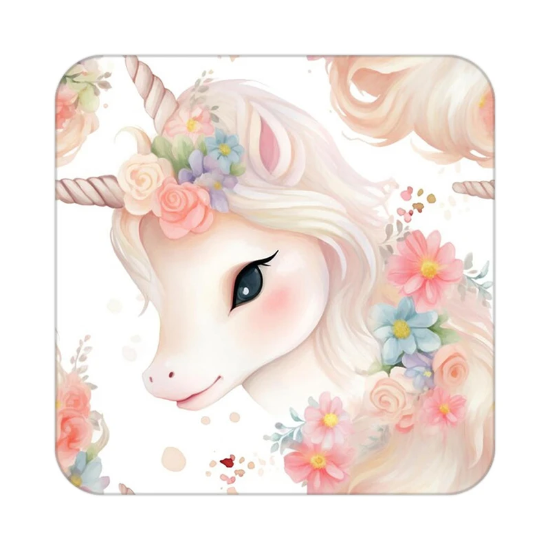 زیر لیوانی کاکتی طرح اسب تک شاخ و یونیکورن مدل mp32288