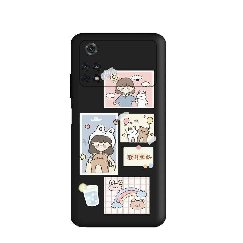 کاور قاب گارد طرح  قاب عکس کد FF968  مناسب برای گوشی موبایل شیائومی Poco m4 pro 4G