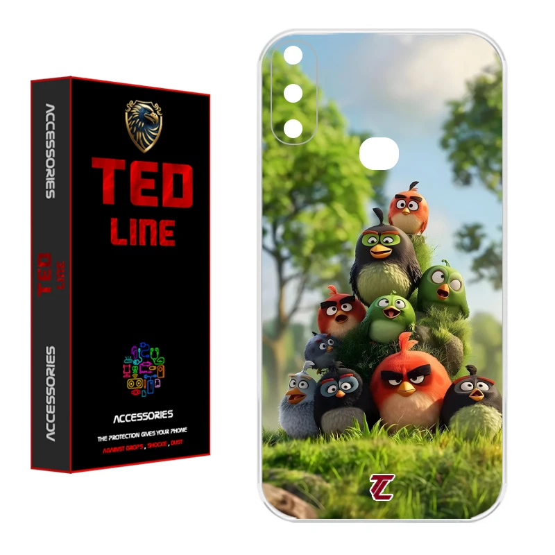 کاور تد لاین طرح پرنده خشمگین کد 1132 مناسب برای گوشی موبایل سامسونگ Galaxy A10S