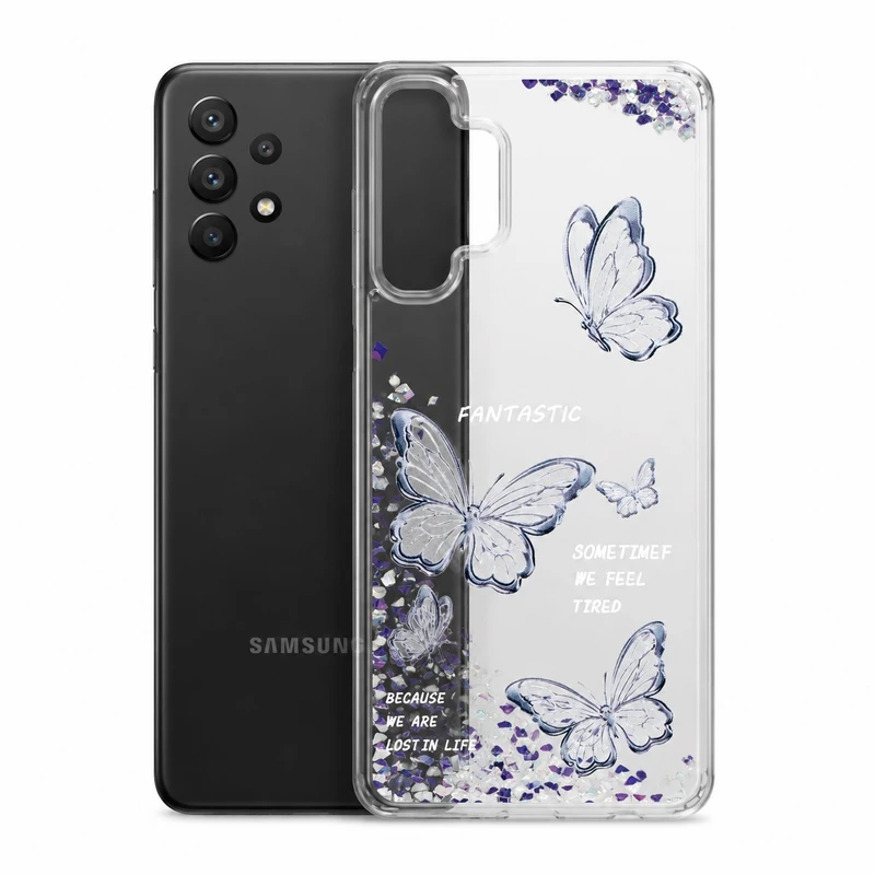 کاور کد 01 طرح پروانه آکواریومی مناسب برای گوشی موبایل سامسونگ Galaxy A32 4G