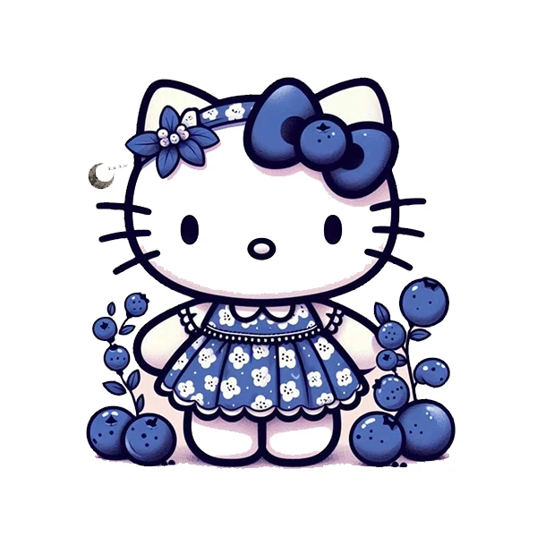 استیکر پارچه و لباس پاد آفرین طرح کیتی کد 432