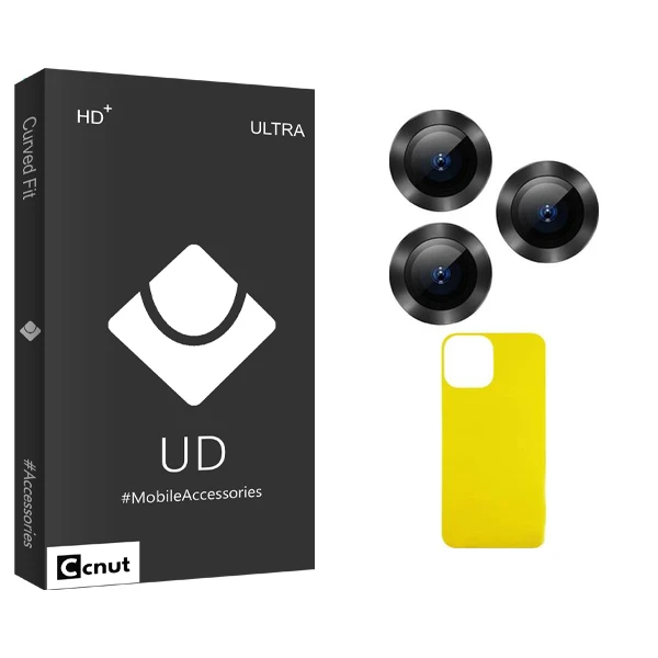 محافظ پشت گوشی کوکونات مدل UDB Ultra FLL فلزی مناسب برای گوشی موبایل اپل iPhone 13 Pro  به همراه محافظ لنز دوربین