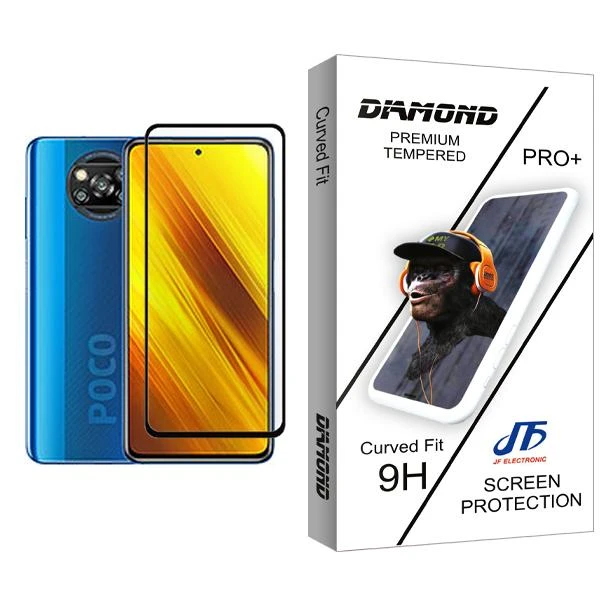 محافظ صفحه نمایش جی اف مدل Diamond Glass MIX001 مناسب برای گوشی موبایل شیائومی Poco X3 NFC