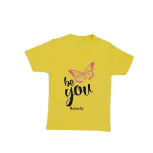 تی شرت آستین کوتاه دخترانه مدل پروانه کد z