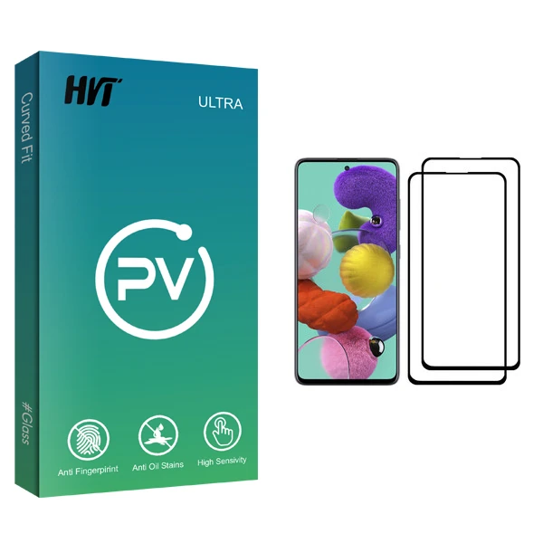 محافظ صفحه نمایش اچ وی تی مدل PV glass مناسب برای گوشی موبایل سامسونگ Galaxy A51 بسته دو عددی