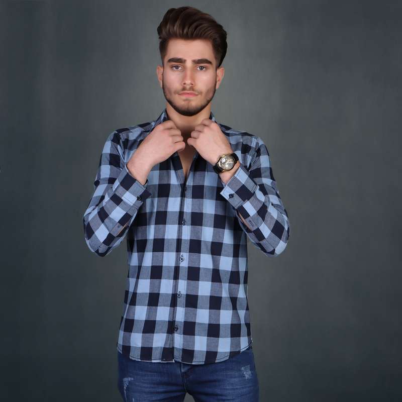 پیراهن آستین بلند مردانه پیکی پوش مدل M02552