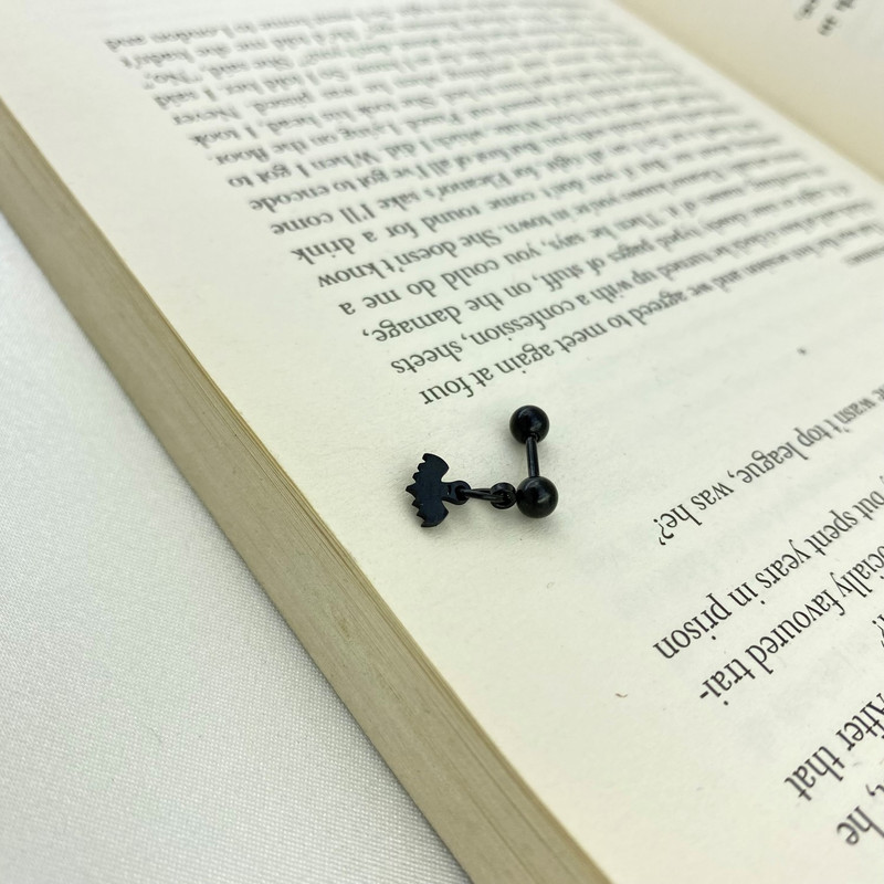 پیرسینگ گوش زنانه مدل خفاش بت کد P4280 پیرسینگ گوش زنانه مدل خفاش بت کد P4280