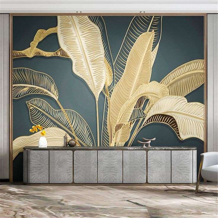 پوستر دیواری سه بعدی مدل برگ