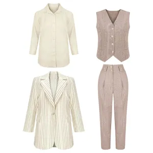 ست چهار تکه لباس زنانه مدل 364 لینن