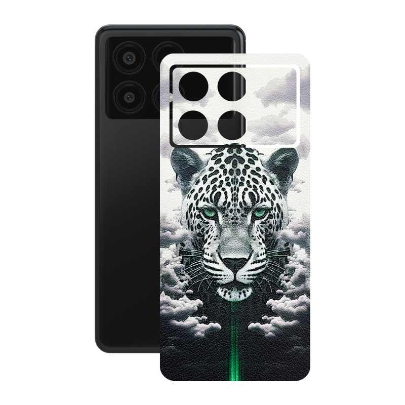 برچسب پوششی ریمکس مدل Leth طرح پلنگ مناسب برای گوشی موبایل شیائومی Poco X6 Pro