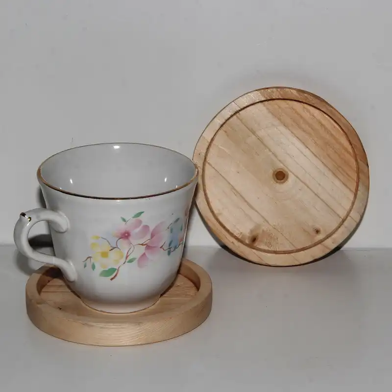 زیر لیوانی چوبی مدل AS 160 مجموعه 2 عددی