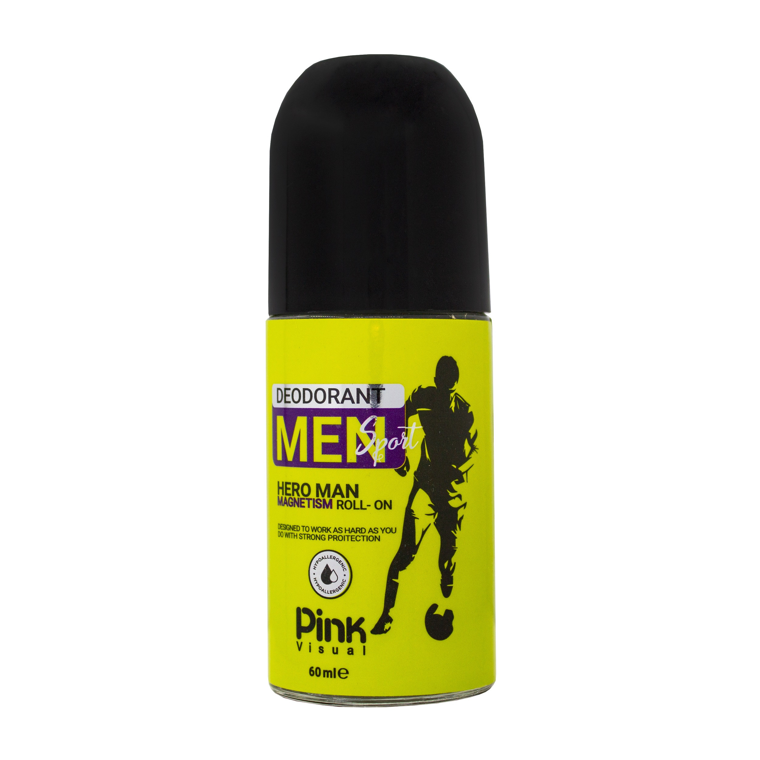 رول ضد تعریق مردانه پینک ویژوآل مدل Hero Man حجم 60 میلی لیتر