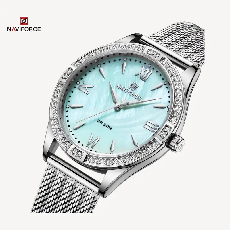 ساعت مچی عقربه ای زنانه نیوی فورس مدل NF5028دورنگین