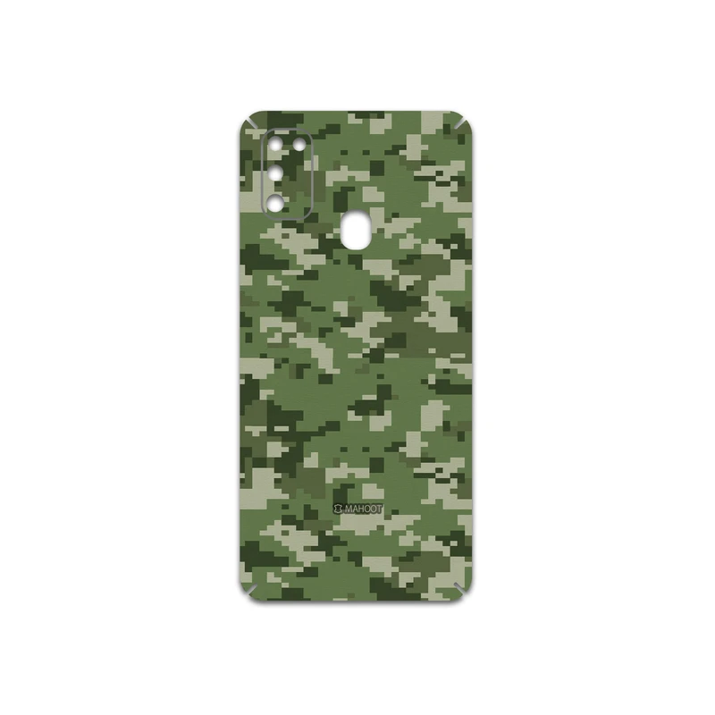 برچسب پوششی ماهوت مدل Army-Green-Pixel مناسب برای گوشی موبایل سامسونگ Galaxy M21