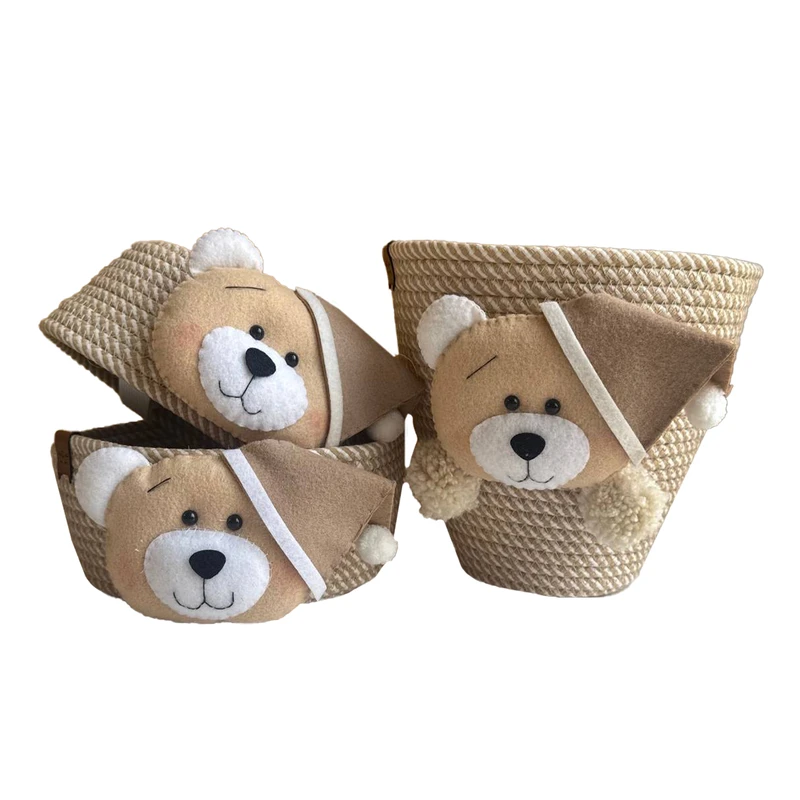 ست سطل و جادستمال کاغذی اتاق کودک مدل تدی کد ۲۳۱۳۲۰