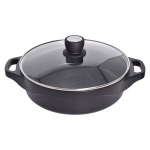 تابه گرانیت یونیک طرح هلیوس کد 8932 سایز 28 به همراه دستگیره