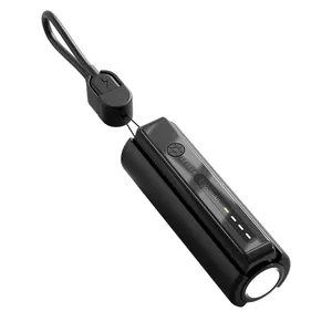 پاوربانک لولو مدل nova ظررفیت 5000 میلی آمپر ساعت به همراه چراغ قوه