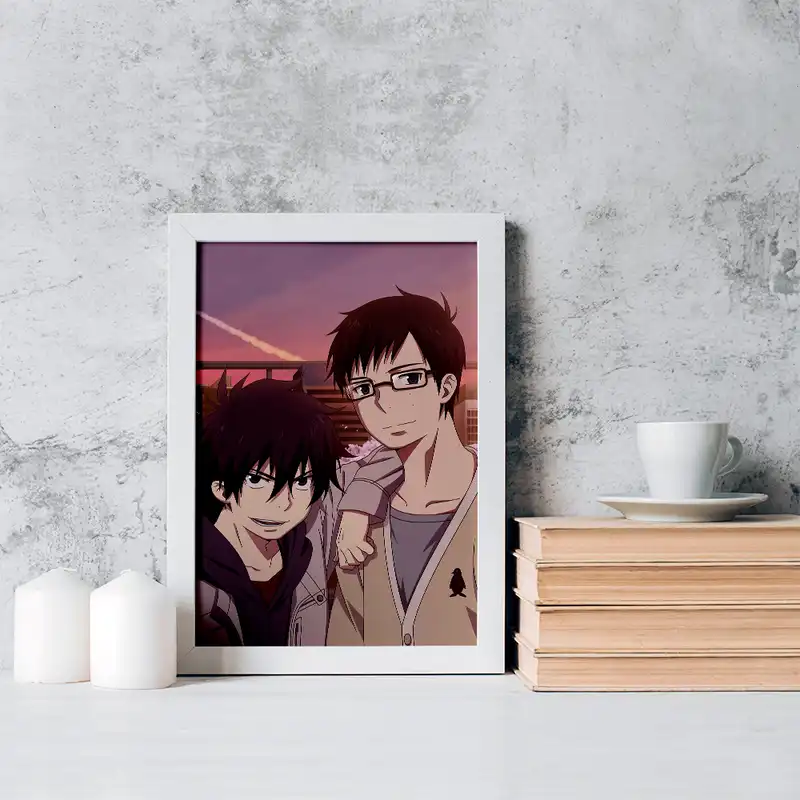 تابلو خندالو مدل یوکیو و رین انیمه جنگیر آبی کد 16376