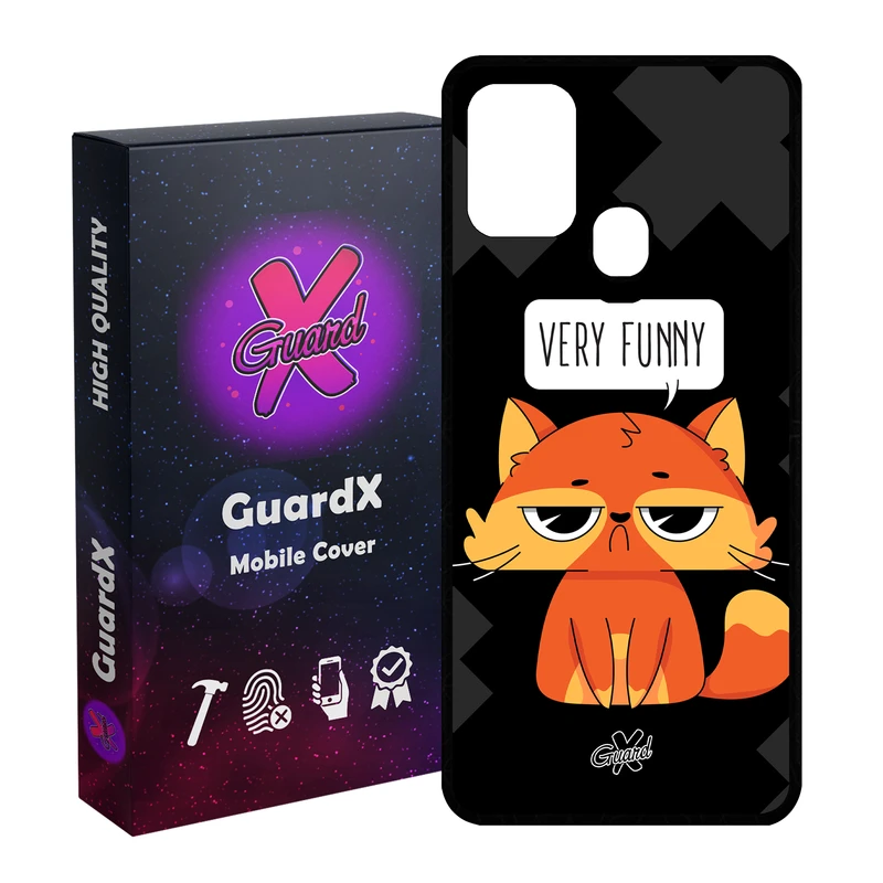کاور گارد ایکس طرح Funny مدل Glass10161 مناسب برای گوشی موبایل سامسونگ Galaxy M31 / M31 Prime / F41