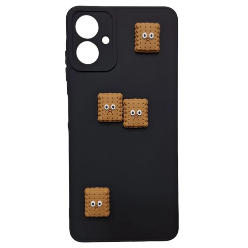 کاور طرح عروسک بیسکویت برجسته مدل A06 مناسب برای گوشی موبایل سامسونگ Galaxy A06