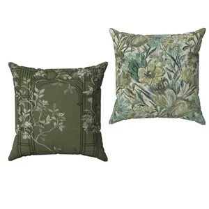 کاور کوسن طرح شکوفه ها کد MC217 سایز 45x45 سانتی متر مجموعه 2 عددی