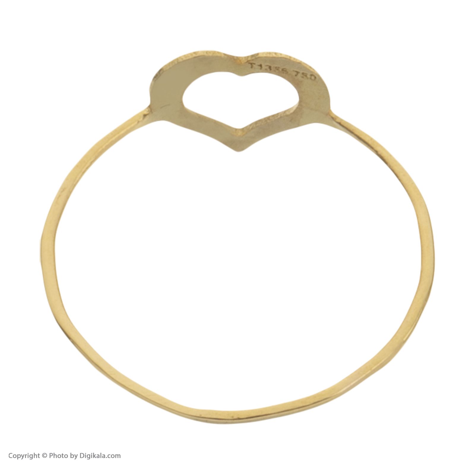 انگشتر طلا 18 عیار زنانه مایا ماهک مدل MR0442 طرح قلب -  - 3